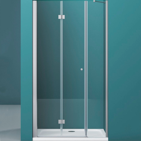 Душевая дверь BelBagno Albano 120 ALBANO-BS-13-30+90-C-Cr профиль хром стекло прозрачное