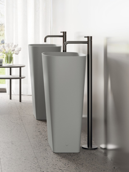 раковина catalano green 55x38 h85 0428550023 цемент матовый