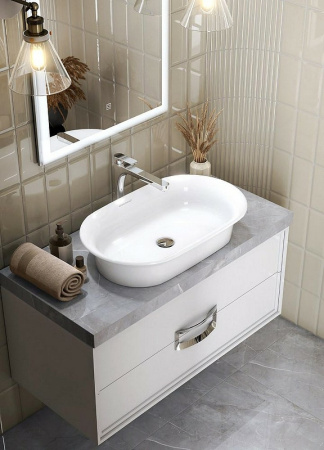 раковина-чаша kerama marazzi canaletto 65 cn.wb.65 белая глянцевая