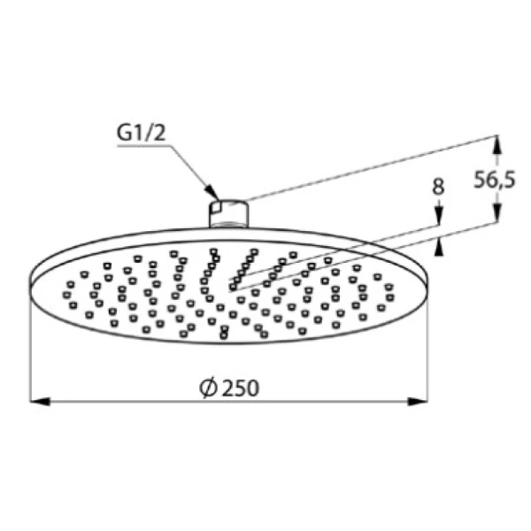 верхний душ kludi a-qa 6432505-00