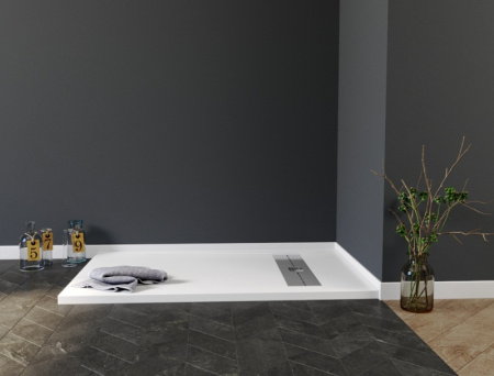 душевой поддон из искусственного камня aquanet delight 140×80 255443 с антискользящим покрытием