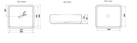 раковина-чаша ceramalux 45 188 бежевая