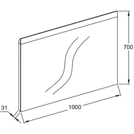 Зеркало 100x70 см Jacob Delafon Horizon EB1484-NF