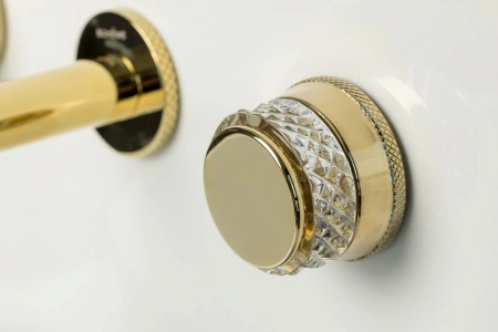 смеситель для раковины boheme aura 152-2-g-a встраиваемый, золотой