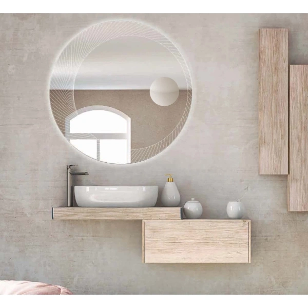 зеркало cezares 100 с увеличительным зеркалом с led подсветкой