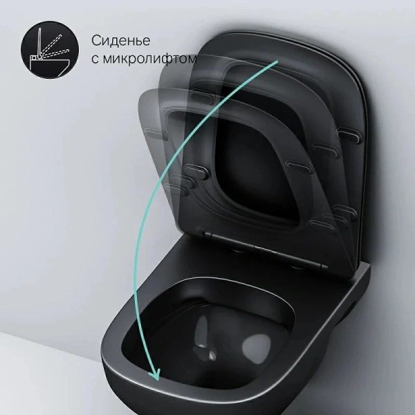 унитаз подвесной am.pm x-joy s flashclean c85a1700mbsc с сиденьем