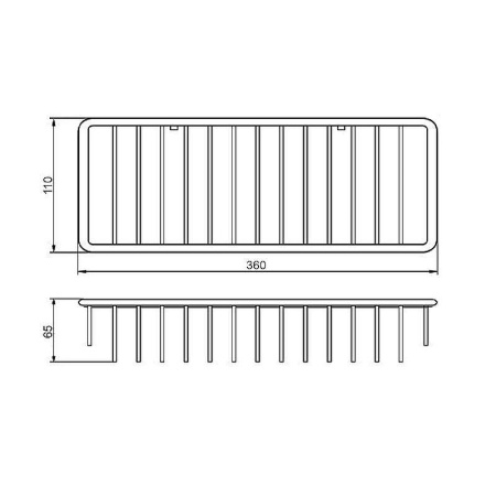 полка art&max am-g-8963a-cr