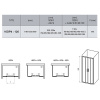 душевая дверь ravak 10° 10dp4 120 0zkg0100z1 профиль белый стекло transparent