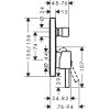 смеситель для ванны hansgrohe finoris 76415700