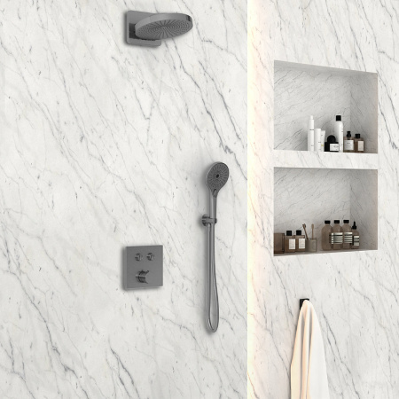 душевая система vincea inspire vsfw-4i211gm вороненая сталь