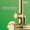 душевая система iddis aiger aigmg3fi06 228 мм, со смесителем, золотой матовый