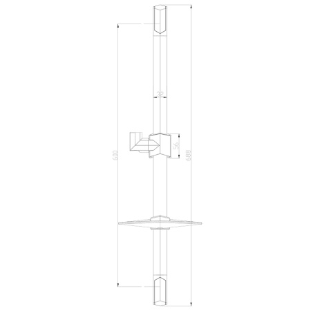 душевая штанга lemark lm8066c хром