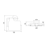 держатель туалетной бумаги iddis sena сплав металлов senssc0i43