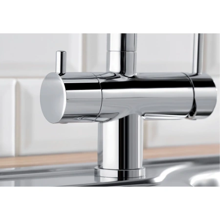 смеситель blanco fontas ii 525137 для кухни, с подключением к фильтру, цвет хром