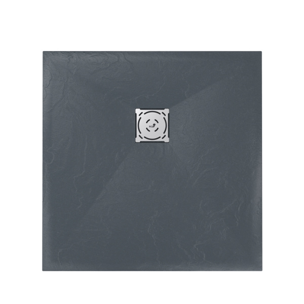 душевой поддон из искусственного камня rgw stone tray st-g 75x75 16152075-02 графит