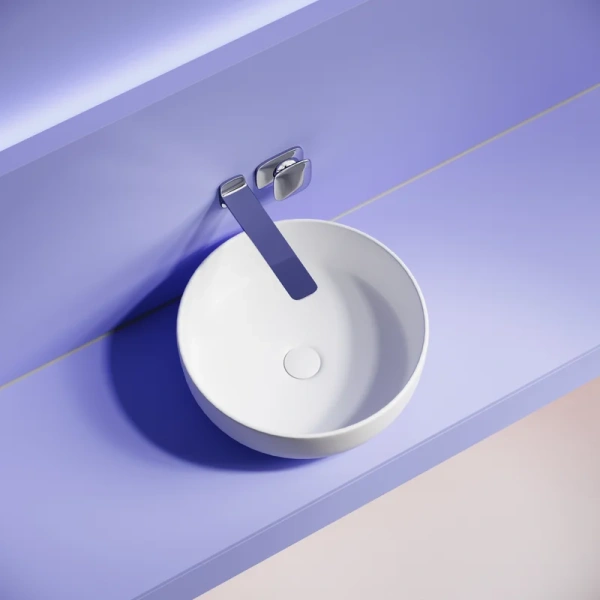 накладная раковина ceramicanova taycan cn12003mw 38 матовая белая