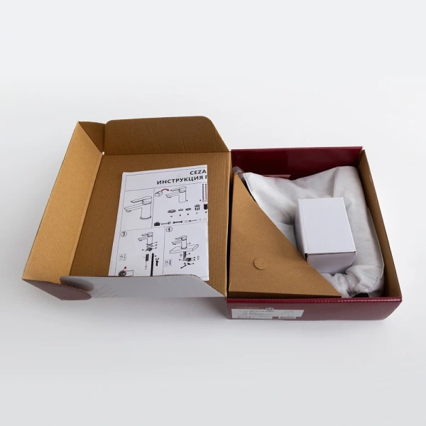 смеситель для раковины cezares relax relax-ls1-boro с донным клапаном, золотой матовый