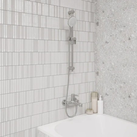 шланг для душа iddis 04p15bci19 хром матовый, пвх, 1.5м