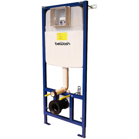 инсталляция bewash bw74 k500rzvp0400mkk00000 для унитаза, с клавишей смыва хром матовый