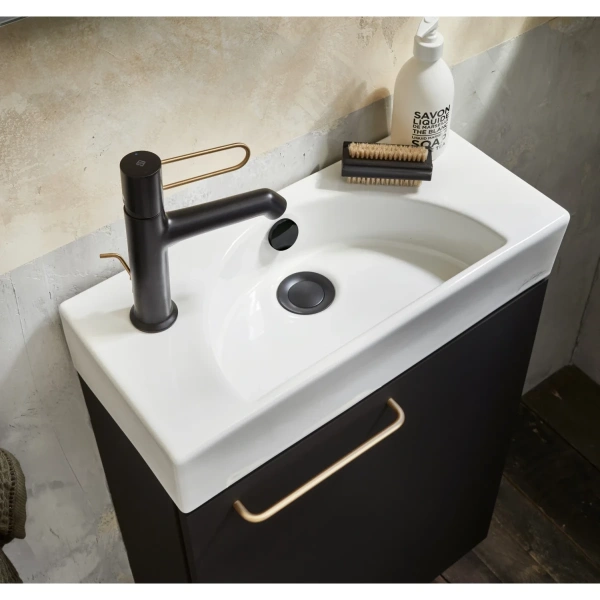 раковина накладная jacob delafon odeon rive gauche 50 l ego112-55-00, белая