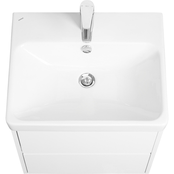 тумба под раковину aquaton сканди 55 1a251701sd010 подвесная белая