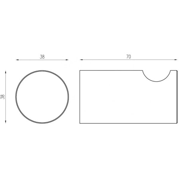 Крючок Abber Osten 316 AA1849BGG для ванны, оружейная сталь матовый