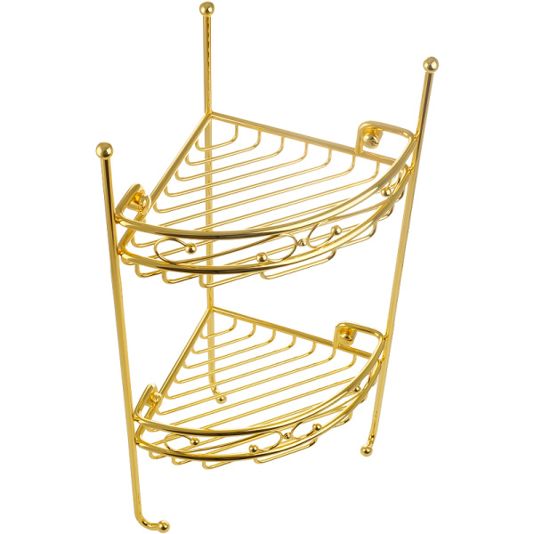 Полка корзина Migliore Complementi 22938 угловая, цвет золото