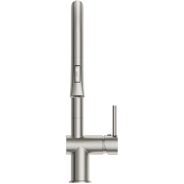 смеситель для кухни cersanit melar a68229 с выдвижным изливом, сатин