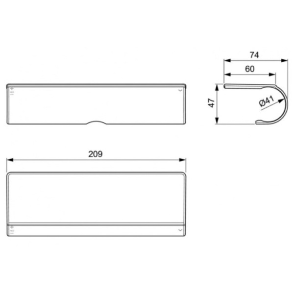 Полка Ideal Standard CERATHERM A7215AA для термостата