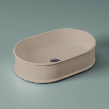 Раковина накладная 60 см Artceram Atelier ATL002 41 00, цвет: matera (бежевый)