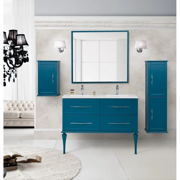 шкаф одностворчатый cezares tiffany 54962 34x59 см l/r, blu petrolio