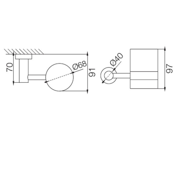 Стакан для зубных щеток Fima Carlo Frattini Rotola F6003/1NS черный матовый