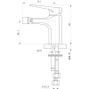 смеситель wonzon & woghand athens ww-085001-cr для биде, без донного клапана, хром
