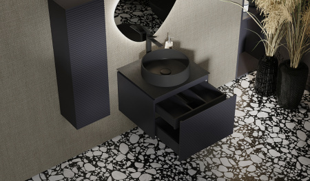 тумба под раковину jorno stone stn.01.60/p/a/jr подвесная, 60x53см, цвет антрацит