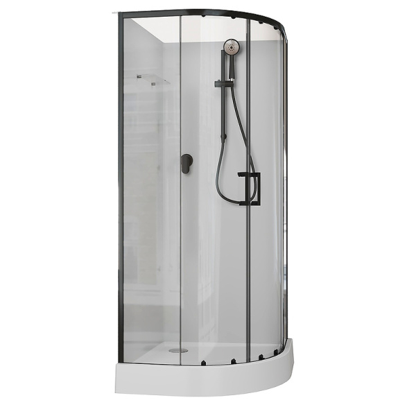 душевая кабина aquanet passion evo r black 80х80 281984 без гидромассажа