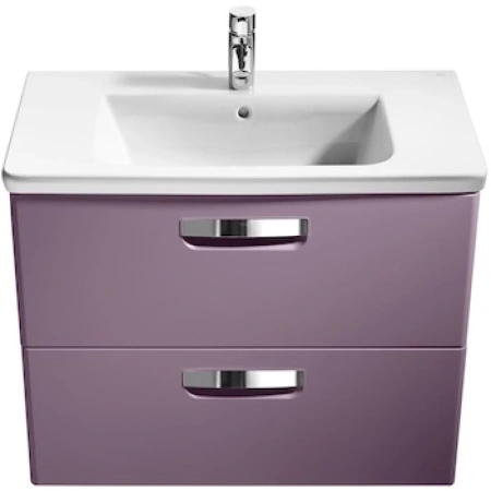 тумба с раковиной фиолетовый 80 см roca the gap zru9302740 + 327470000