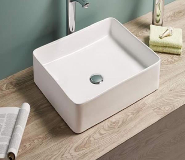 раковина в ванную накладная ceramalux 51 см, 7050k белый