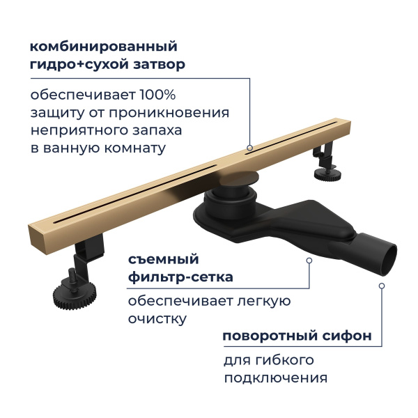 душевой трап rgw sdr-52gb