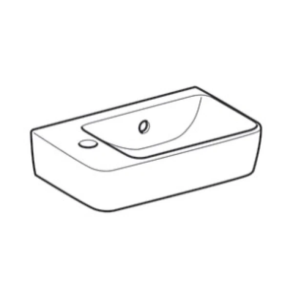 раковина подвесная 40 см geberit renova nr.1 comprimo 276240000