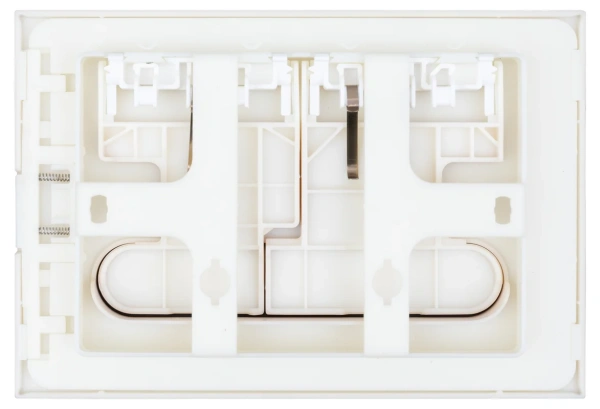 клавиша для инсталляции allen brau project color 9.2pr01.iv для унитаза, пластик, айвори