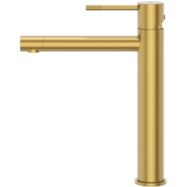 смеситель для раковины cezares relax relax-lc2-boro-w0 без донного клапана, золотой матовый