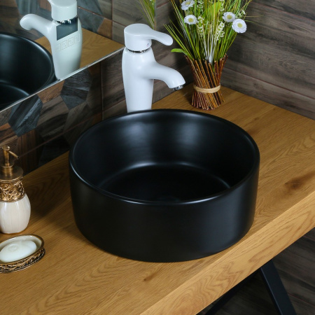 Накладная раковина в ванную Melana MLN-7078ABM (черная матовая)