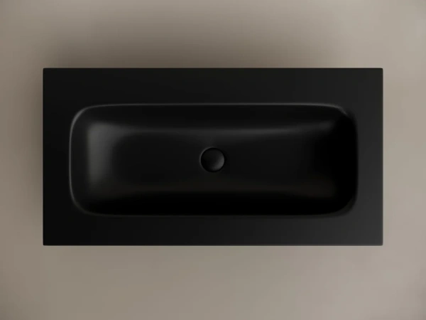 мебельная раковина ceramicanova grace прямоугольная 91см без отверстия под смеситель 910*457*137 черный матовый cn7019mbwx