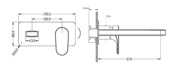 смеситель для раковины boheme spectre 455-br бронза