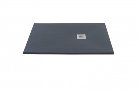душевой поддон aquanet pleasure 00258891 из искусственного камня, 120×90 см, черный