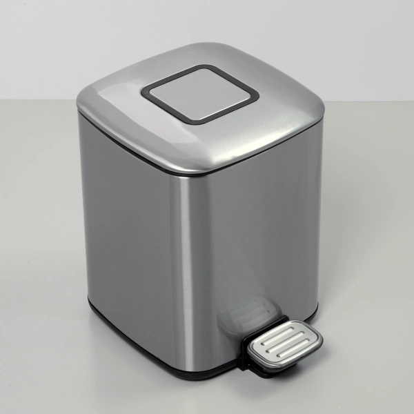 Ведро для мусора WasserKRAFT K-649 цвет нержавеющая сталь