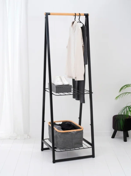 Корзина для белья Brabantia 232725 серо-черная