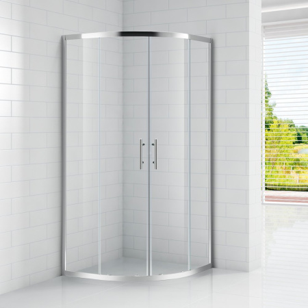 Душевой уголок Cezares Eco 90x90 ECO-O-R-2-90-P-Cr профиль Хром стекло рифленое