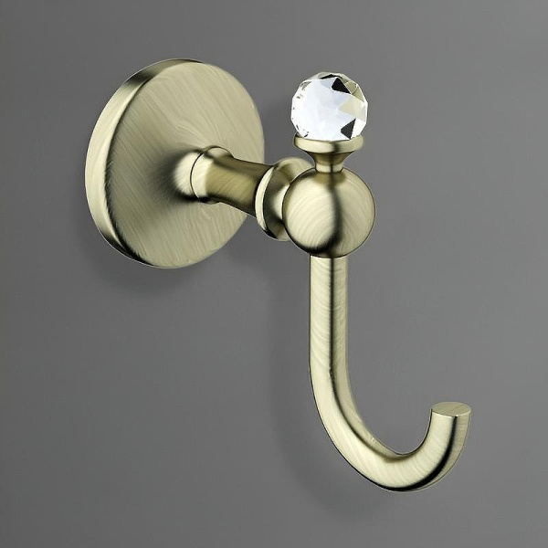 Крючок для полотенца Art&Max Antic Crystal AM-E-2686BSJ-Br цвет бронза