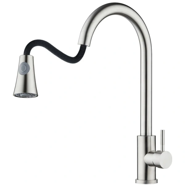 смеситель для кухни orange steel m99-120st